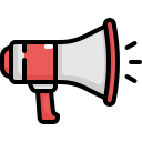 external megaphone-cinema-konkapp-outline-color-konkapp icon