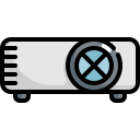 external projector-cinema-konkapp-outline-color-konkapp icon