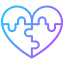 external puzzle-having-a-relationship-line-gradient-kendis-lasman icon