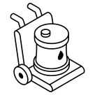 external Oil-Barrel-delivery-and-logistics-navigation-line-vectorslab icon