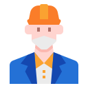 external architect-man-avatar-with-mask-linector-flat-linector icon