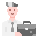 external business-man-career-avatar-linector-flat-linector icon