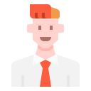 external businessman-man-avatar-linector-flat-linector icon