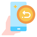 external cash-back-online-shopping-linector-flat-linector icon