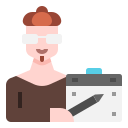 external designer-career-avatar-linector-flat-linector icon