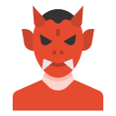 external devil-horror-avatar-linector-flat-linector icon