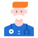 external doctor-man-avatar-mask-linector-flat-linector icon