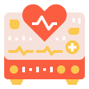 external heart-rate-monitor-healthcare-and-hygiene-linector-flat-linector icon