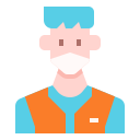 external man-man-avatar-mask-linector-flat-linector-1 icon