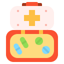 external medicine-box-travel-packing-linector-flat-linector icon