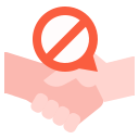 external no-handshake-self-protection-linector-flat-linector icon