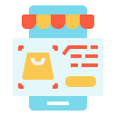 external online-shopping-new-normal-linector-flat-linector icon