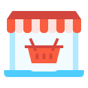 external online-store-online-shopping-linector-flat-linector icon