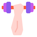 external weight-stay-home-activities-linector-flat-linector icon