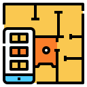 external home-control-smart-city-linector-lineal-color-linector icon