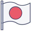 external flag-japan-microdots-premium-microdot-graphic icon