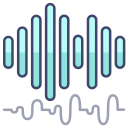 external wave-communication-multimedia-vol1-microdots-premium-microdot-graphic icon