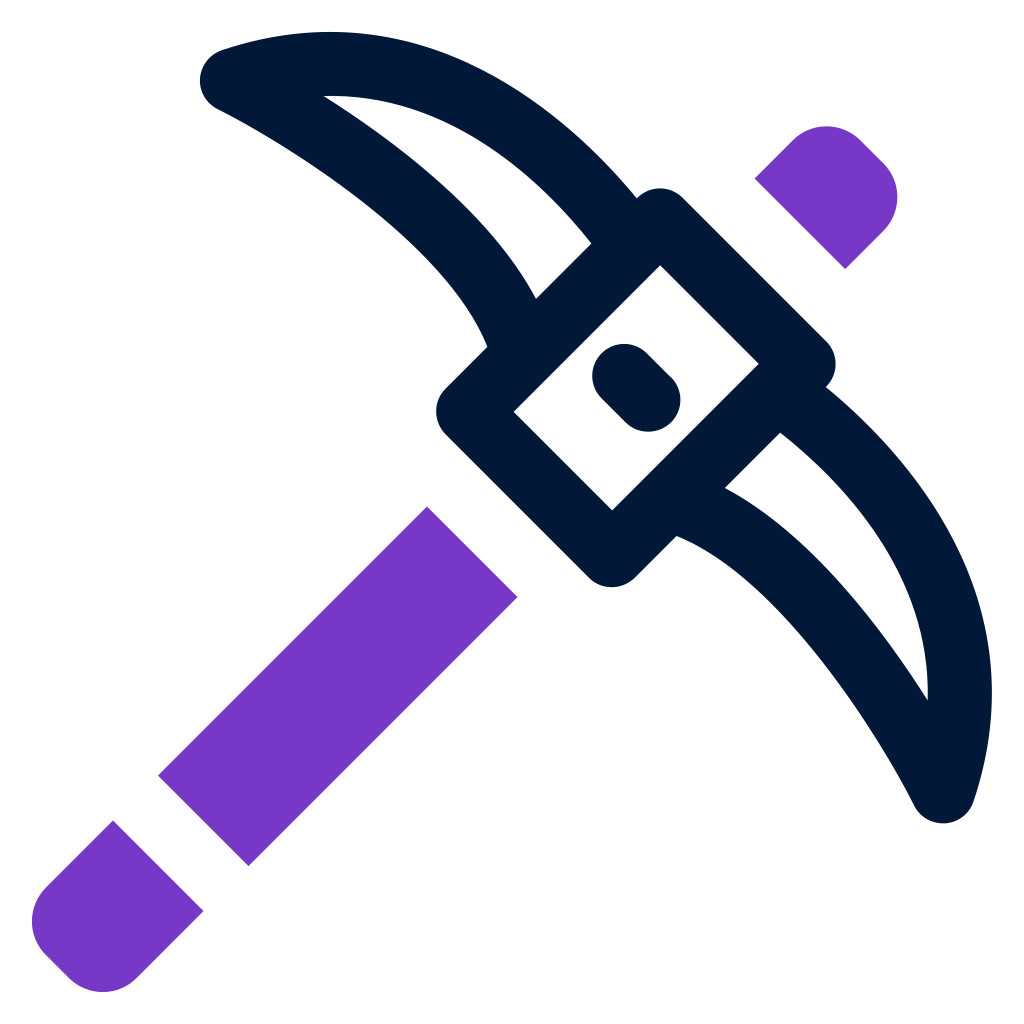 external pickaxe-video-game-element-mixed-line-solid-yogi-aprelliyanto icon