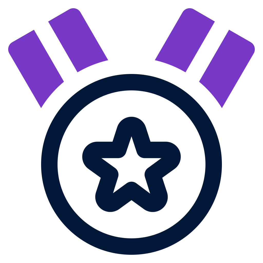 external star-medal-award-and-badge-mixed-line-solid-yogi-aprelliyanto icon