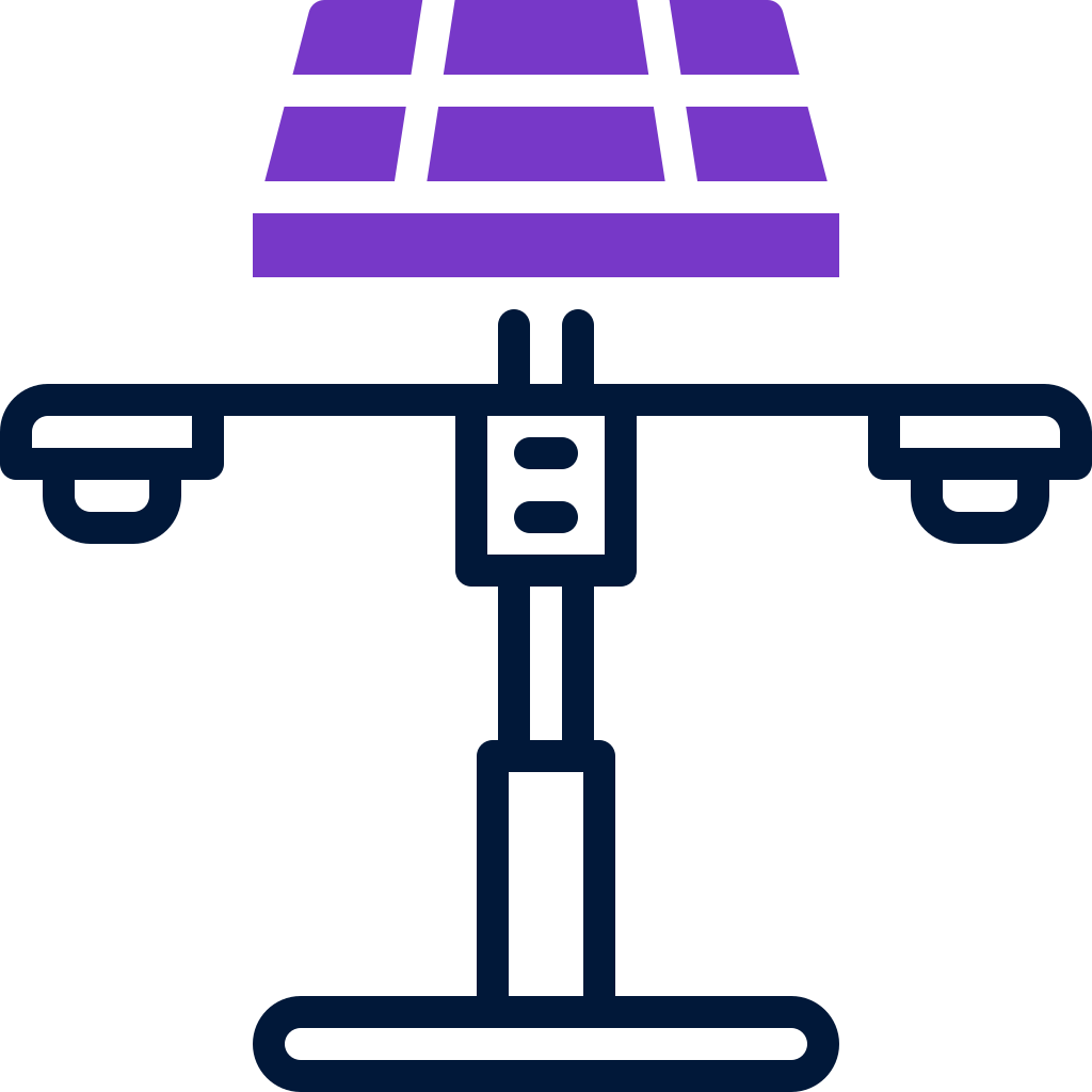 external street-lamp-solar-energy-mixed-line-solid-yogi-aprelliyanto icon