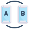 external a-b-comparison-digital-service-flat-obvious-flat-kerismaker icon