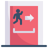 external emergency-door-hotel-flat-obvious-flat-kerismaker icon