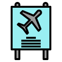 external airport-airport-color-line-others-phat-plus icon