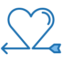 external arrow-valentine-blue-others-phat-plus icon