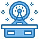 external communication-aerospace-blue-others-phat-plus-5 icon