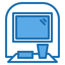 external departure-airport-blue-others-phat-plus-2 icon