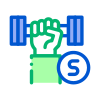 external dumbbell-swot-analysis-strategy-others-pike-picture icon