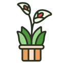 external lily-indoor-plant-filled-outline-others-rabbit-jes icon