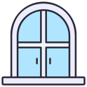 external window-home-decoration-filled-outline-others-rabbit-jes icon