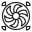 external fan-computer-component-outline-outline-black-m-oki-orlando icon