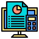 external accounting-digital-service-phatplus-lineal-color-phatplus icon