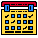 external agenda-school-phatplus-lineal-color-phatplus icon