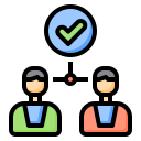 external agreement-comunication-phatplus-lineal-color-phatplus icon