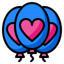 external balloon-love-party-phatplus-lineal-color-phatplus icon