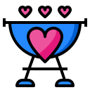 external barbeque-love-party-phatplus-lineal-color-phatplus icon