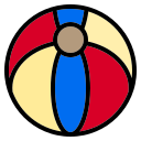 external beach-ball-hotel-and-travel-phatplus-lineal-color-phatplus icon