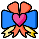 external bow-love-party-phatplus-lineal-color-phatplus icon