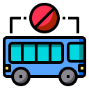 external bus-social-distance-phatplus-lineal-color-phatplus icon