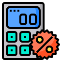 external calculator-cyber-monday-phatplus-lineal-color-phatplus icon