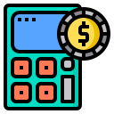 external calculator-ecommerce-phatplus-lineal-color-phatplus icon