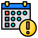 external calendar-calendar-date-phatplus-lineal-color-phatplus icon