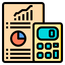 external chart-calculator-tools-phatplus-lineal-color-phatplus icon