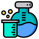 external chemical-reaction-biochemistry-phatplus-lineal-color-phatplus icon