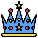 external crown-party-night-phatplus-lineal-color-phatplus icon