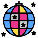 external disco-ball-party-night-phatplus-lineal-color-phatplus icon