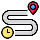 external distance-map-phatplus-lineal-color-phatplus icon